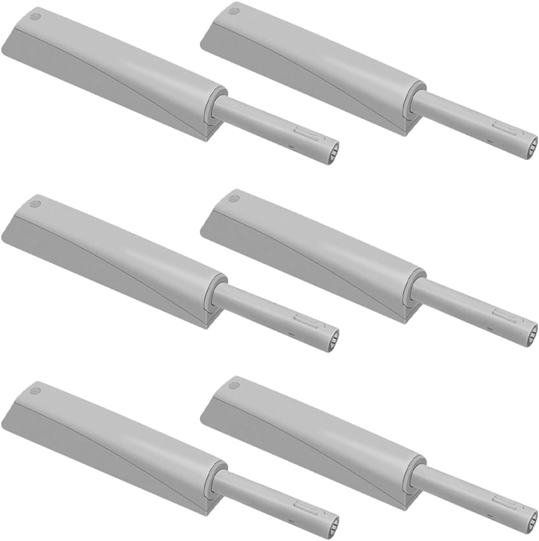 Pack of 6 Magnetic Push to Open Cabinet Locks with Self-Locking Mechanism, Robust Construction and Strong Magnetic Head, Suitable for Kitchen Wardrobes