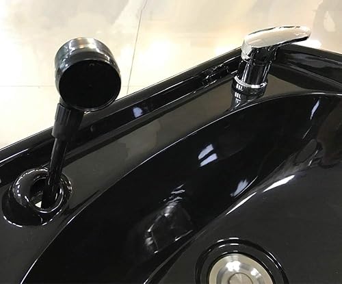 Miniatura 5 de LukLoy Grifo de cuenco de champú de salón, reemplazo de grifo de fregadero de salón o piezas de fregadero de salón, cromado