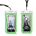 Dandycase SLIM Waterproof Case for Apple iPhone 5S / 5 / 5C & Apple iPod Touch 5 (Will NOT fit other smartphones) - IPX8 Certified to 100 Feet [Retail Packaging by DandyCase] (Neon Green)