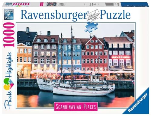 Ravensburger - Puzzle Adulte - Puzzle 1000 p - Copenhague, Danemark (Puzzle Highlights) - 16739