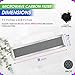 Microwave Charcoal Filter 11.02” x 2.52” for JX81D WB02X10943 GE Microwave Filter Replacement - This Carbon Filter Freshens and Filters Kitchen Air Entering the Over-the-Range Oven Vent Fan (2-Pack)