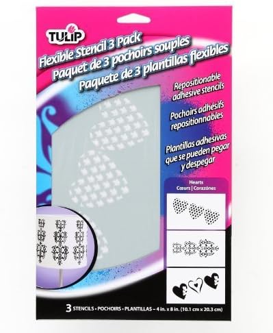 Tulip Flexible Stencil Packs- Heart by ilovetocreate