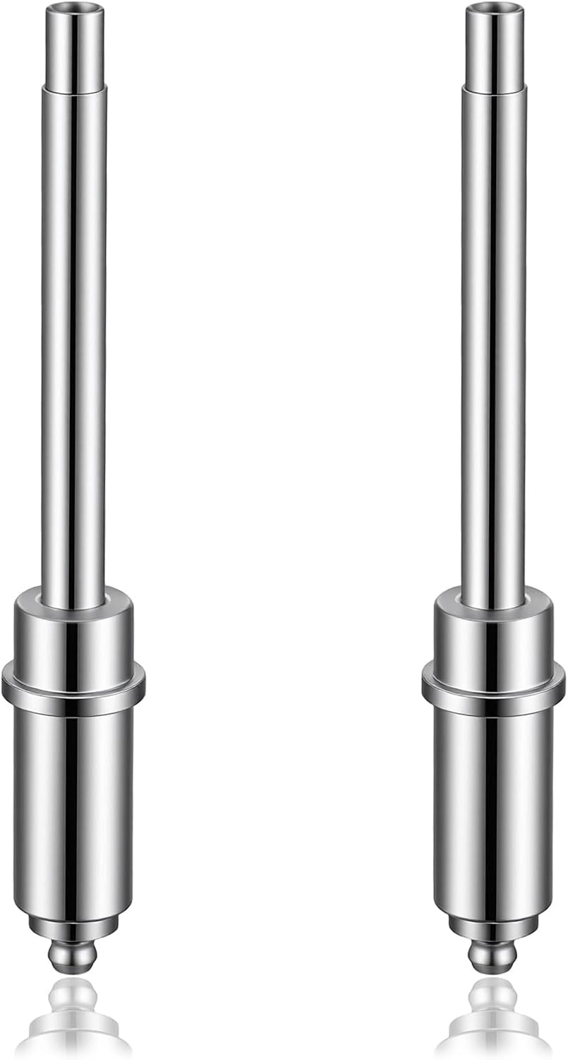 Hicarer Recessed Grease Fitting Adapter 2 Pack, 4.72" Compact Coupler for Tight Spaces, No Leak Quick Connect Grease Gun Adapter for Zerk Fittings, Automotive Engine & Equipment Repair