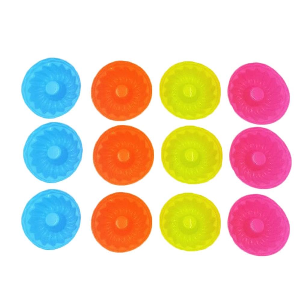 12 Piezas de Silicona para Cake de Fondant para Decoración de Pasteles Molde de Pastelería Herramientas de Repostería, 5 Piezas