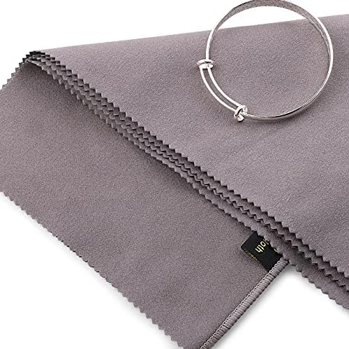 2 PCS Polishing Cloth Large Jewelry Cleaning Cloths,100% Cotton Multi-Layer Double-Sided Jewelry Cleaning Cloth for Gold Silver Platinum Jewelry