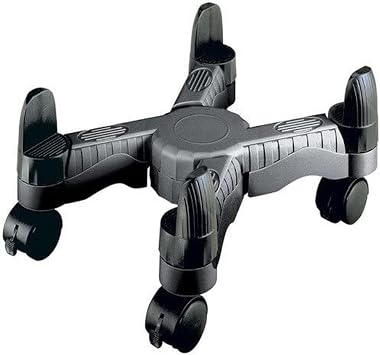 DAC MP-64-BLK Scissors-Style Mobile Cpu Tower Stand, Black