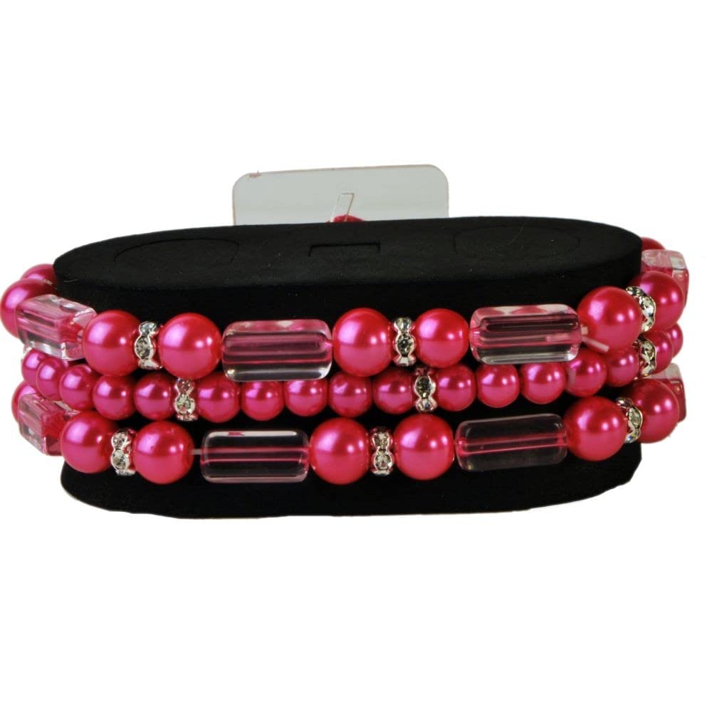 Corsage Creations Pink - Geo Flash Corsage Bracelet - Hot