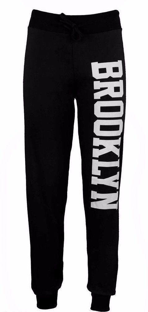 Rimi Hanger Womens Brooklyn Print Trouser Ladies Brooklyn Bottoms Jogging Pants Trouser US 4-10