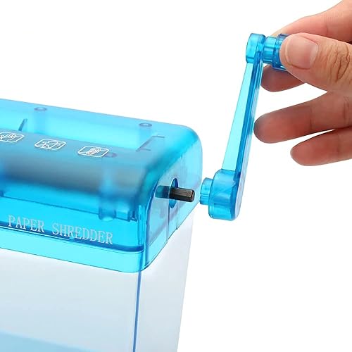 Miniatura 5 de Mini trituradora de papel trituradora de papel a mano trituradora para el hogar paquete de 1 trituradora de papel manual pequeña de escritorio