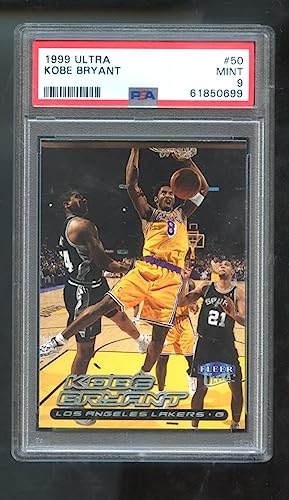 1999-00 Fleer Ultra #50 Kobe Bryant Psa 9 Graded Basketball Card Nba 99-00 Los Angeles Lakers 1999-2000 #TOP19