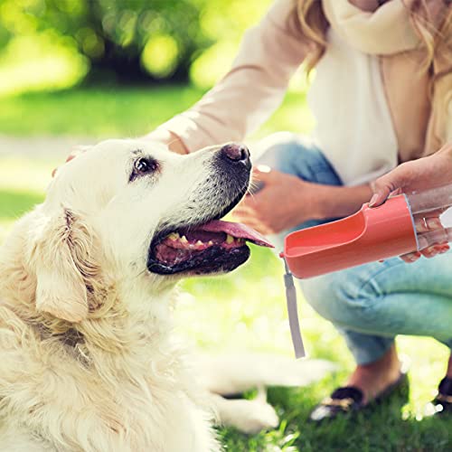 Sofunii Dog Water Bottle For Walking, Portable Pet Travel Water Drink Cup Mug Dish Bowl Dispenser, Made Of Food-Grade Material Leak Proof & Bpa Free - 15Oz Capacity (Blue&Pink&Green) (Pink) … #TOP4