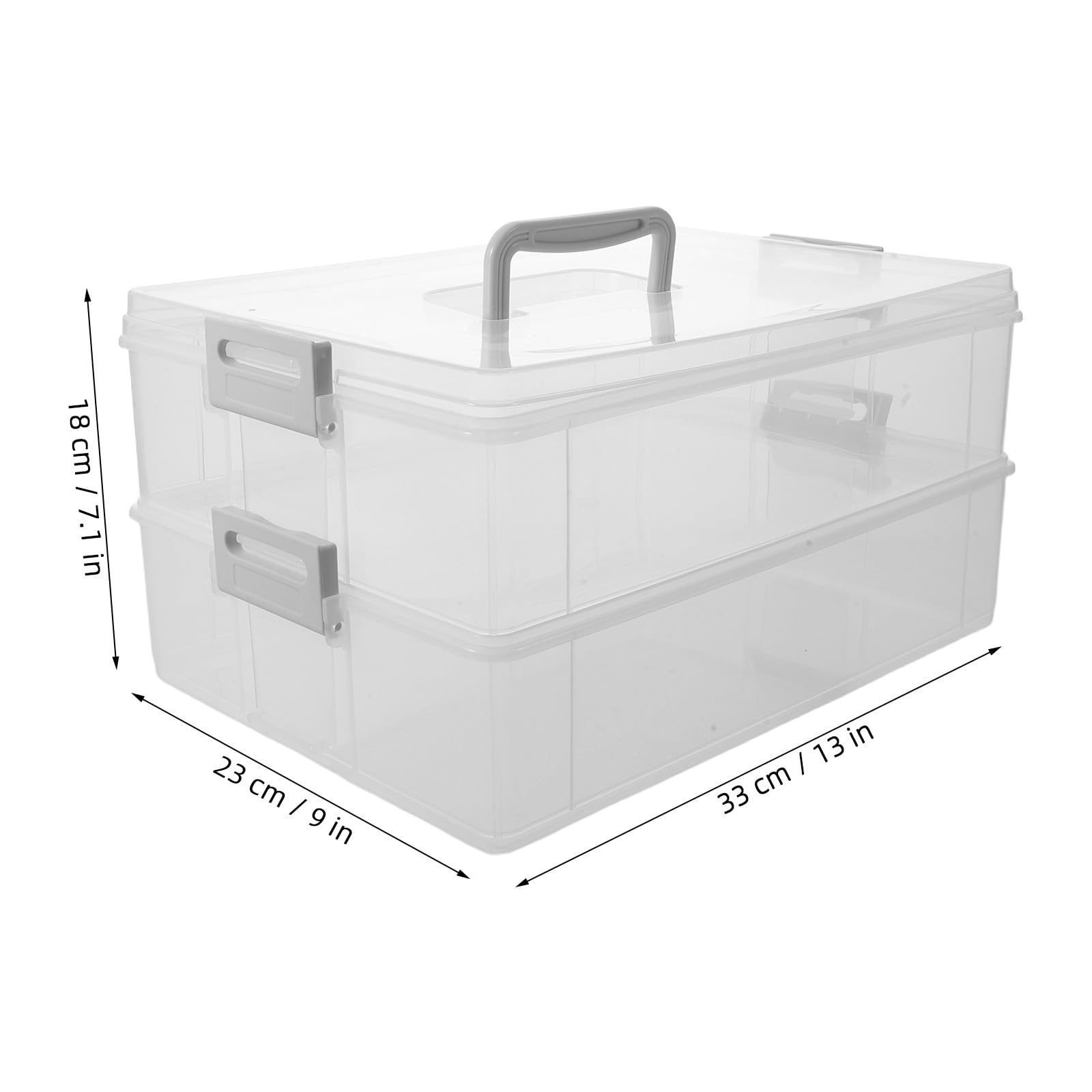 Gatuida Perlenaufbewahrungsbox, durchsichtig, stapelbar, großes