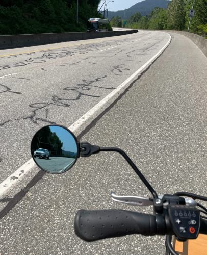 Hafny 2023 New Handlebar E-Bike Mirror, Large Surface Bike Mirror, Hd Automotive Grade Glass Bicycle Mirror, Safe Blast-Resistance Cycling Mirror (Hf-M958-Fr011) (Anti-Glare Blue Glass Right) #TOP5