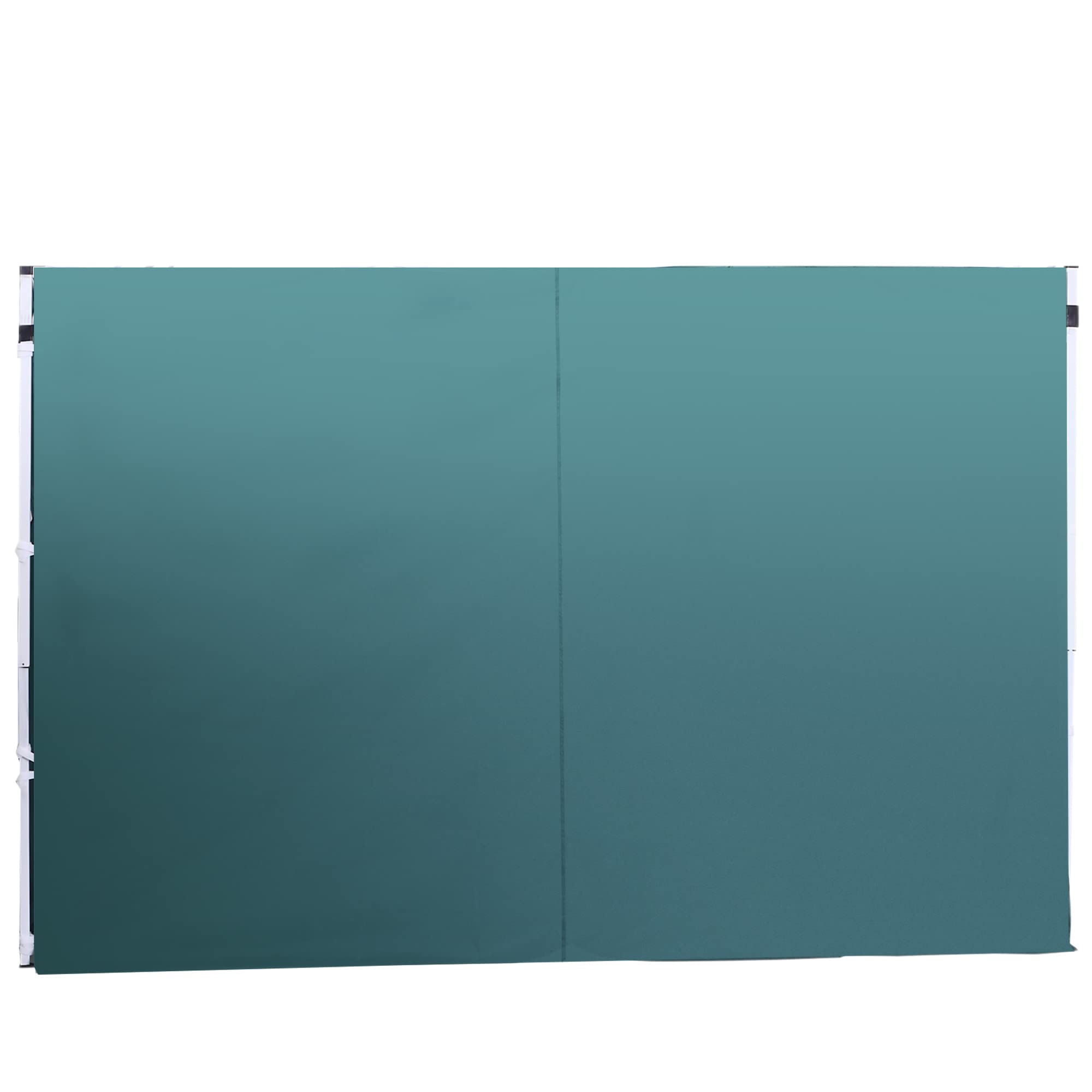 Outsunny 2 Paredes Laterales para Carpas de 3 x 3 m, 300x200 cm, Paredes Laterales de Repuesto para Cenador de Tela Oxford con Ventana, para Jardín, Exteriores, Fiestas, Verde Oscuro