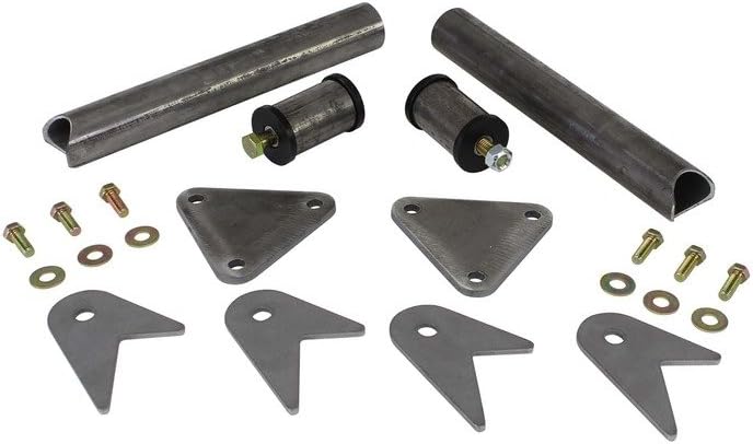 Sleekster #110 Small Block Chevy Compatible DIY Caged Bushing Tubular Race Motor Mount Kit by Randy Ellis Design.