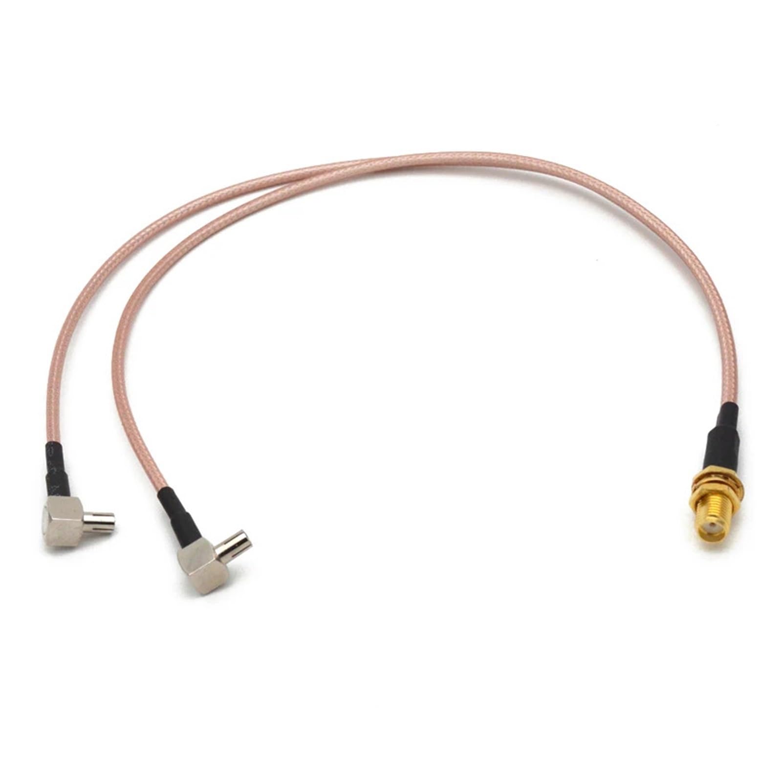 Cable tipo Y TS9 para teletrabajo estable con cable doble RG316 de 15 cm 5