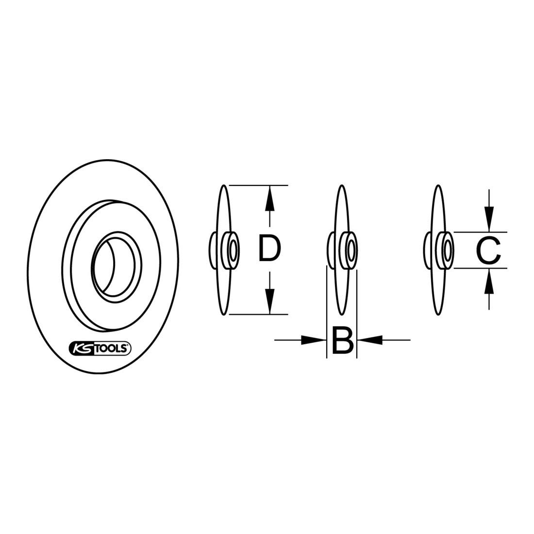 KS Tools 104.5052 Noże wymienne do Inoxa do 104.5050