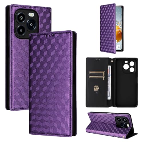 �X�}�z�P�[�X �Ή��@�� for Oukitel C65 / C65 Pro �J�[�h �z���_�[���z�t���b�v �X�^���h���C���d�b�P�[�X Purple
