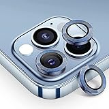 wlooo Pellicola Fotocamera per iPhone 13 Pro/iPhone 13 Pro Max Protettiva, Anello individuale in...