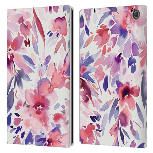 Étui portefeuille Amazon Fire Max 11 Ninola Fleurs Abstraites
