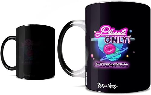 Miniatura 9 de Morphing Mugs Rick and Morty - Trippy Space Cruiser - Una taza sensible al calor de 16 onzas - Imagen completa revelada cuando se agrega líquido