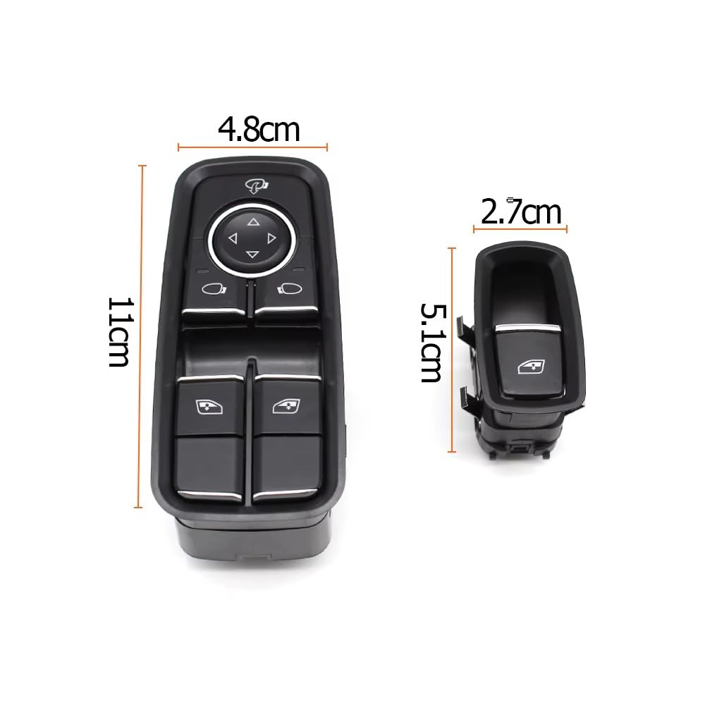 Per Cayman Per Boxster 991 718 981 982 99161315102 Auto Electric Power Master Finestra Interruttore Controllo Sollevatore Pulsante Pulsante Commutazione Specchietto Retrovisore(Model B)