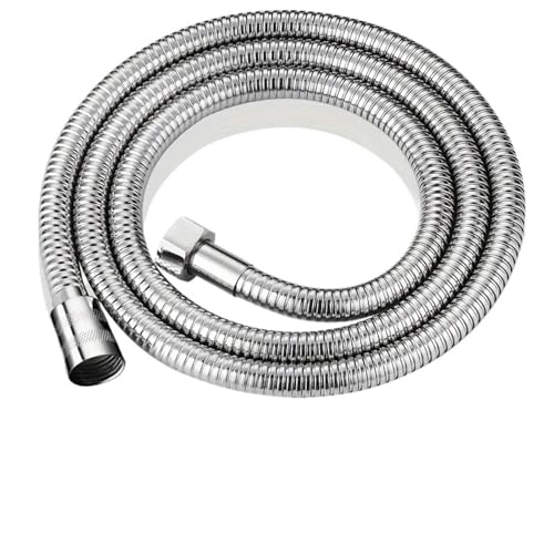 Manguera Ducha Manguera de ducha acero inoxidable, flexible, cabezal, tubería plomería for accesorios baño(1.5M)