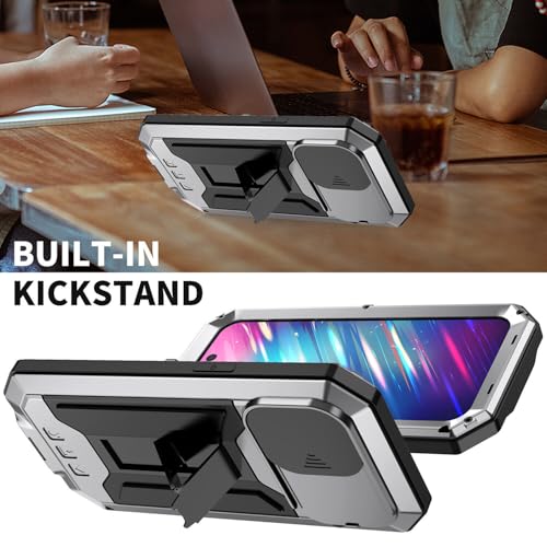 Coque iPhone 13 métal argenté résolvant le problème des chutes et rayures