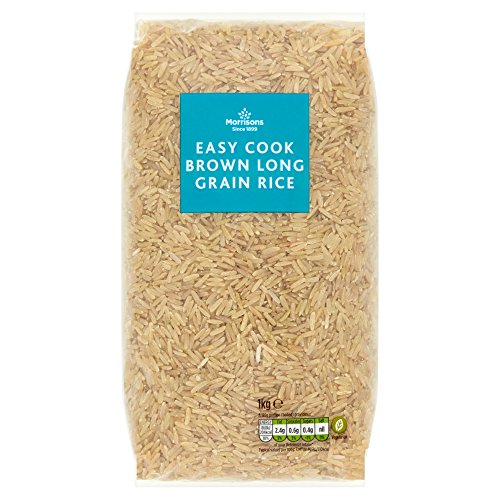 Morrisons Easy Cook Brown Long Grain Rice 1kg