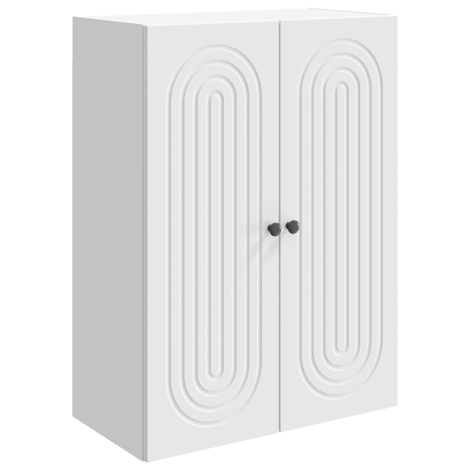 Armoire suspendue en bois blanc de qualité supérieure pour salon