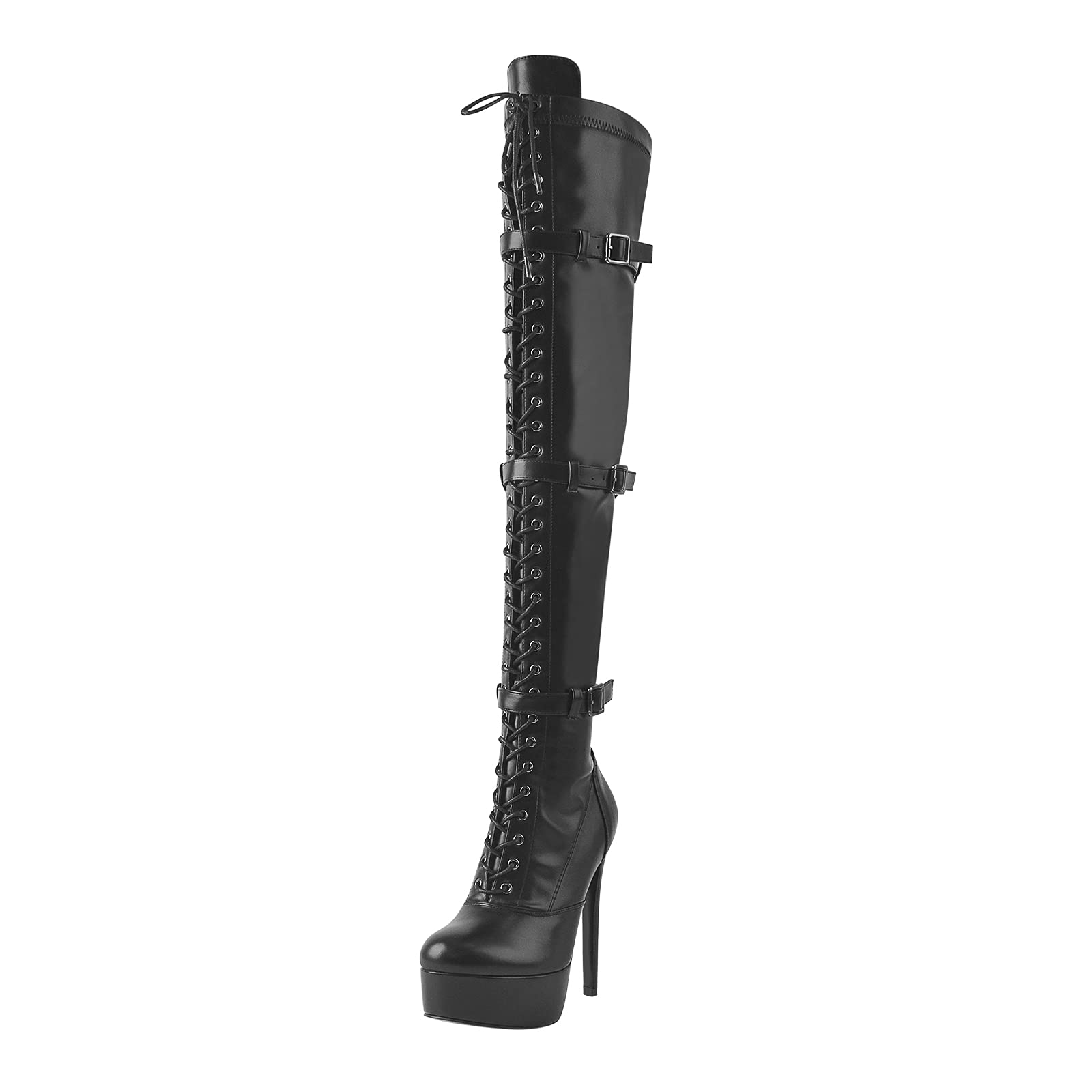 Only maker Mujer Sobre la rodilla Tacones altos Plataforma Tacón Stiletto Botas