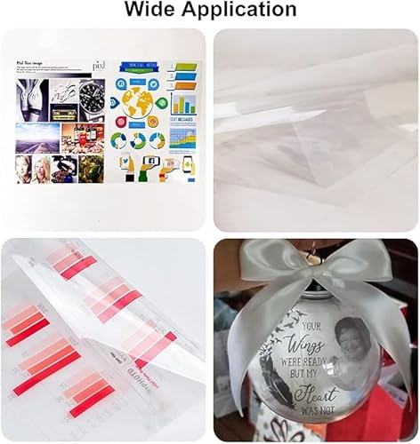 Inkuway OHP A3 50 Blatt transparente Acetatfolie für Laserdrucker und Kopierer, verwendet für Bastelarbeiten und Siebdruck