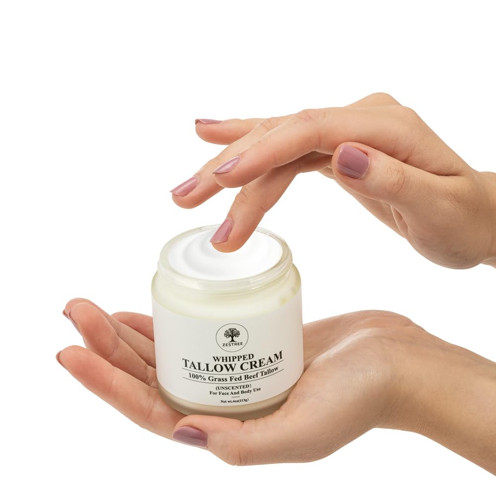 ZESTREE Beef Tallow Face Cream, Natural Face Cream with Organic Beef Tallow for Skin, Hydrating Beef Tallow Moisturiser - Image 3