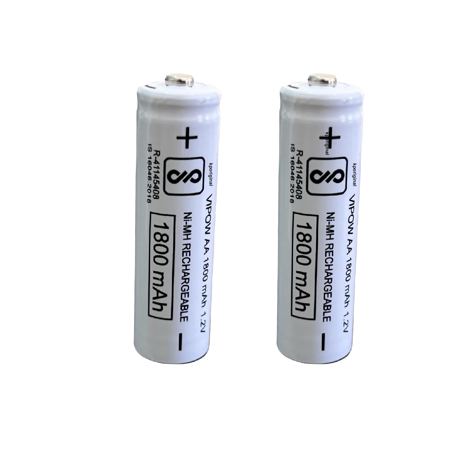 Vipow AA CL Ni-Cd 1800 mAh 1.2v Rechargeable Battery for Toys, Clock, Gaming Console, Torch, Remote, Trimmer etc Pack of 2 Batteries-image-2