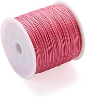 Vista 11 de Cheriswelry 100 yardas/rollo de cuerda trenzada de nailon de 0.031 in, color azul cielo claro, cordón de nudo chino, cuerda de cuentas