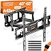 RICOO S6244 TV Wandhalterung Schwenkbar für 40-65 Zoll Wandhalterung Fernseher Halterung bis 45 Kg VESA 200x200 bis VESA 400x400 Flach Curved TV Halterung Schwenkarm Fernsehhalterung Wand Schwenkbar