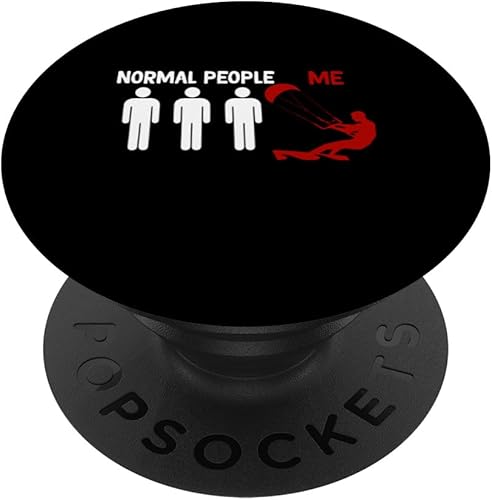 funny Kiteboarding normel pepole me Kitesurf Kiteboarder men PopSockets Standard PopGrip