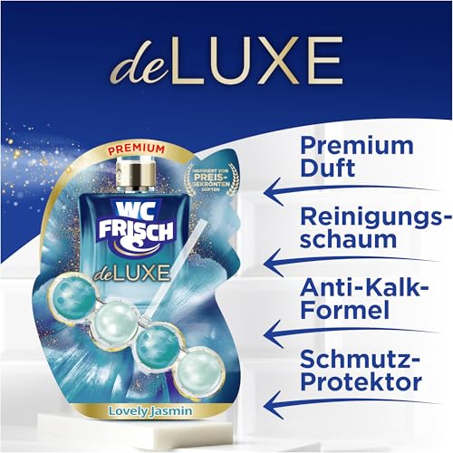 WC Frisch Deluxe Duftspüler Lovely Jasmin (1 St.), Premium Parfumduft – Ansicht 3