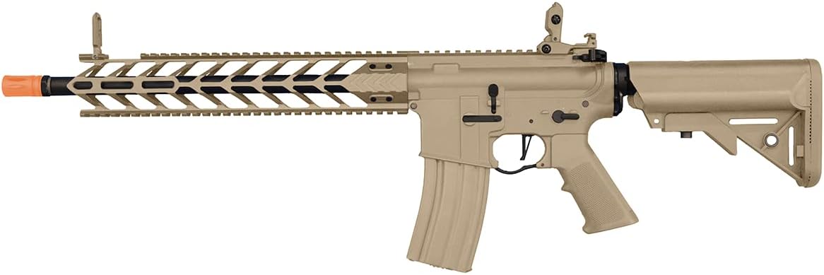 Lancer Tactical M4 Gen 2 Enforcer Proline Full Metal Night Wing AEG Airsoft Rifle (Tan)