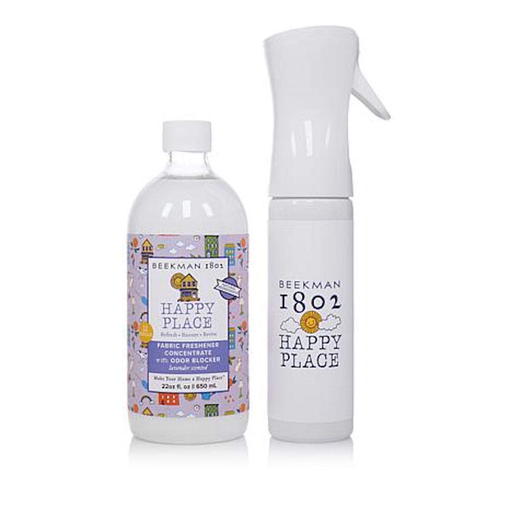 Happy Place 22 oz Fabric Freshener Concentrate with Odor Blocker-LAVENDER : Health & Household