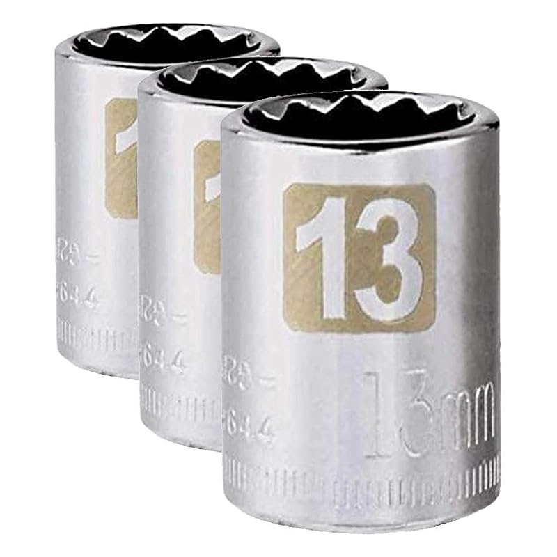 Soquete Avulso CRAFTSMAN CMMT44304 de 13 mm, encaixe de 3/8 pol. e 12 pontas, conjunto com 3 peças
