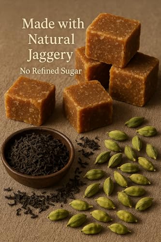 Image of Deepak Gold Premium Jaggery Mix Tea 450g | Traditional Gud Chai | Natural Sweetness | Strong & Aromatic | Resealable Zip Pack