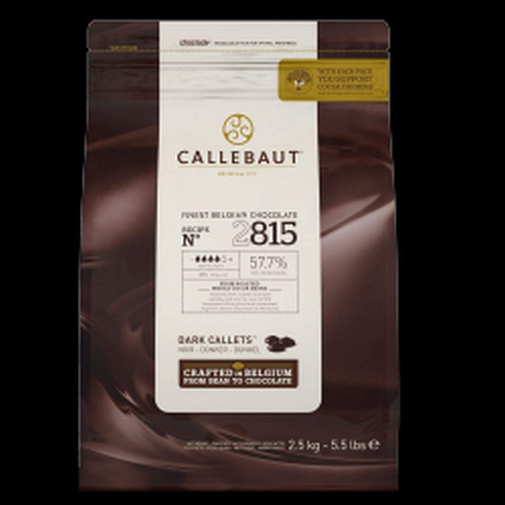 Callets ciemne koperty 57,7%, 2,5 kg, Callebaut, chipsy czekoladowe nr 2815
