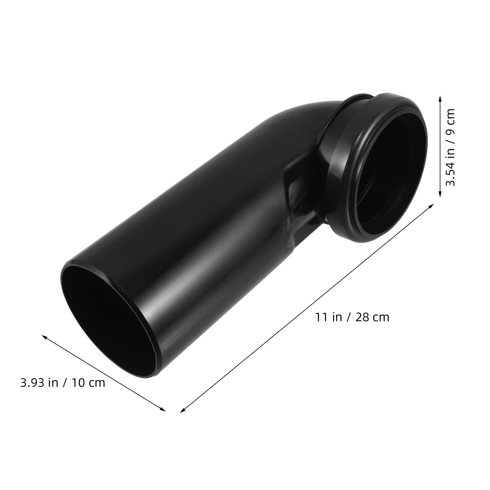 Toilettenverlegungsrohr 90mm Schwarz Pvc für Badezimmer