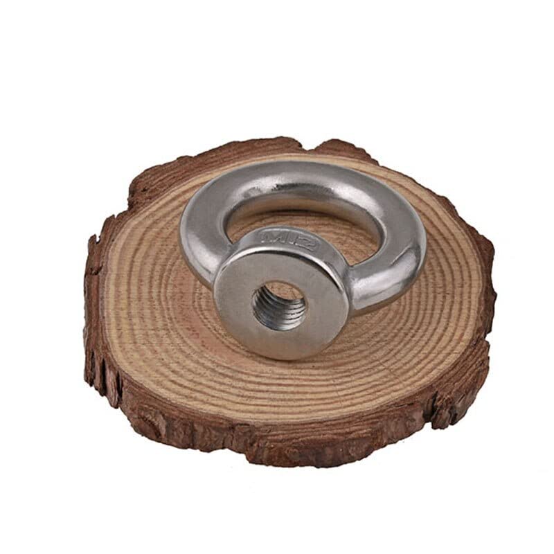 1PCS A2 Stainless Steel Hook Ring Nut M3 M4 M5 M6 M8 - M24 Circle Eye Nuts Fastener - (Size: M 24)