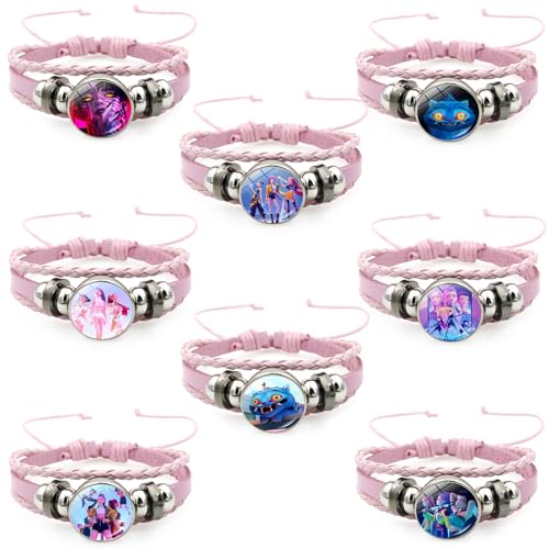 TCRZHHRX Lote de 8 Pulseras K-p0p Demon Hunters - Pulsera de la