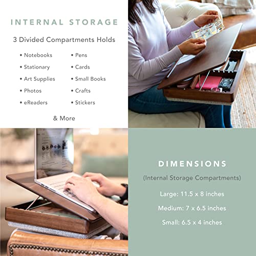 ROSSIE-HOME-Acacia-Wood-Easel-Lap-Desk-with-Storage-Java-Fits-up-to-173-Inch-Laptops-Style-No-76501