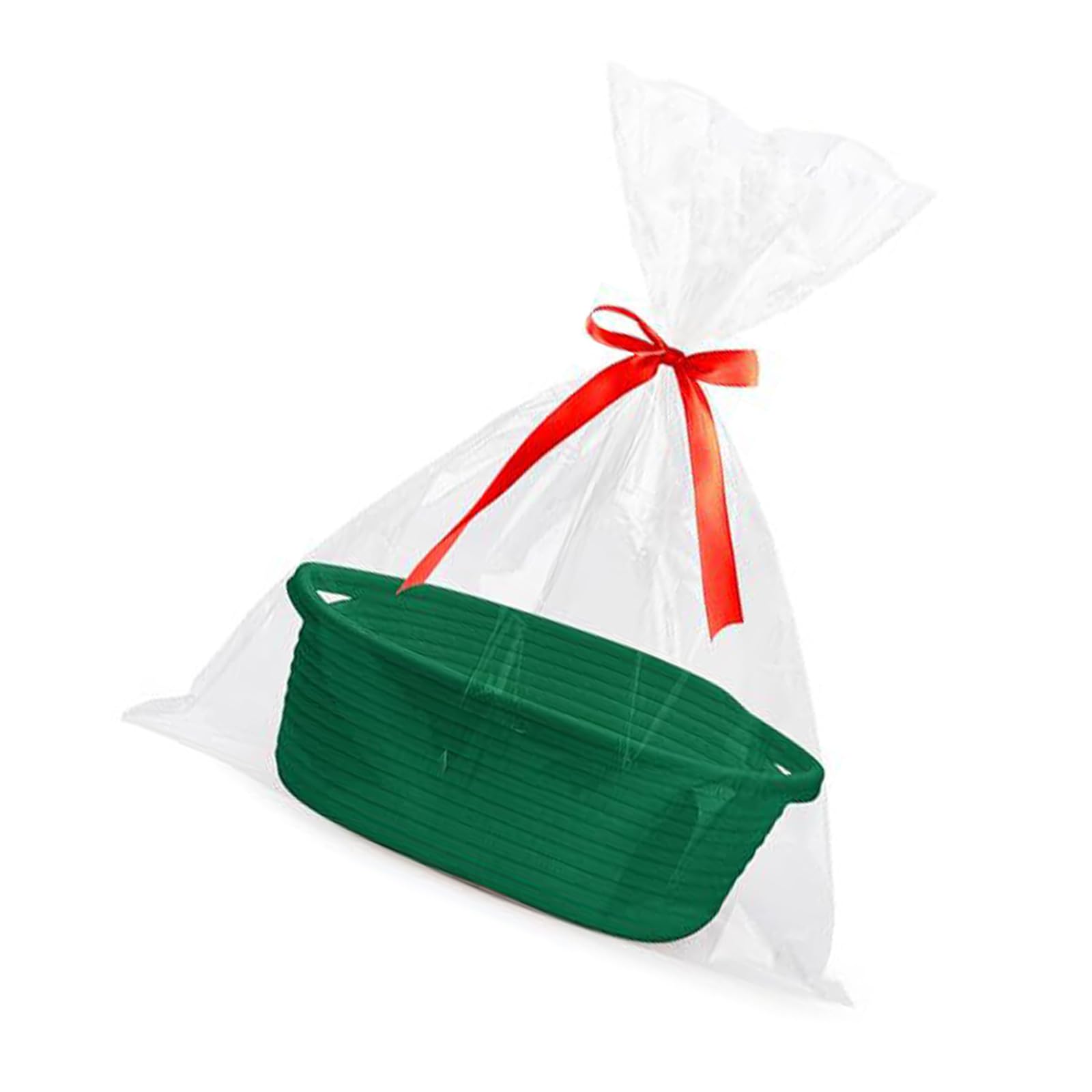 MICFENY Handwoven Cotton Storage Basket Practical Woven Storage Handheld Baskets For Students And Homemakers