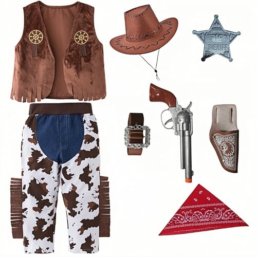 Disfraz de vaquero para niños 4-5 años miniatura 7