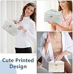 Large Makeup Bag, Cute Cosmetic Bag for Women Girls, Floral Coquette Aesthetic Toiletry Bag, Travel Make Up Organizer Bag